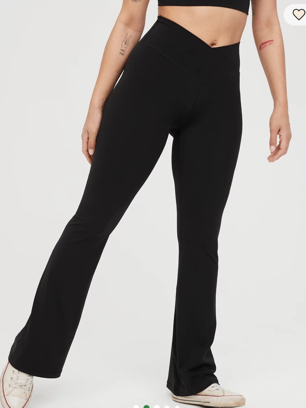 Offline by Aerie Real Me High Waisted Crossover Flare Leggings